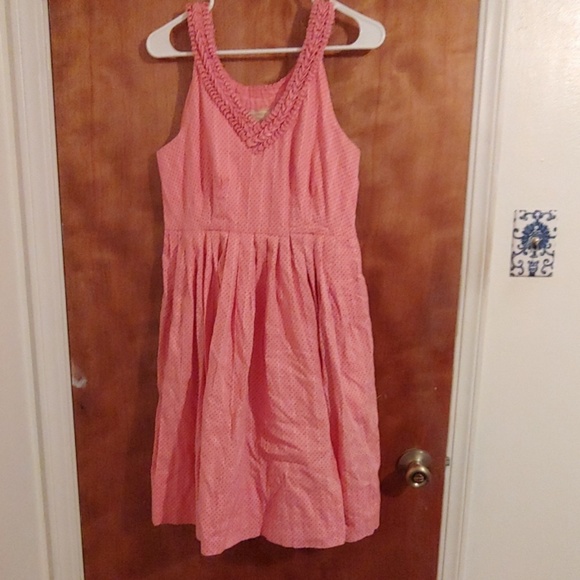 Moulinette Soeurs pink polka dot dress - Picture 2 of 2